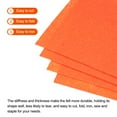thumbnail image 4 of Soft Felt Sheets Fiber Craft Sheets Orange 4 Inch x 4 Inch 40 Pcs, 4 of 6