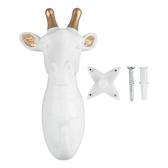 Gancho con forma de Animal de resina, gancho para colgar montado en la pared, gancho decorativo para llave de toalla y abrigo