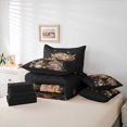 thumbnail image 6 of jejeloiu Highland Cow Flower 7-Piece Twin Bedding Sets Kids,Farm Animal Print Bedding Comforter Set,Reversible, 6 of 7