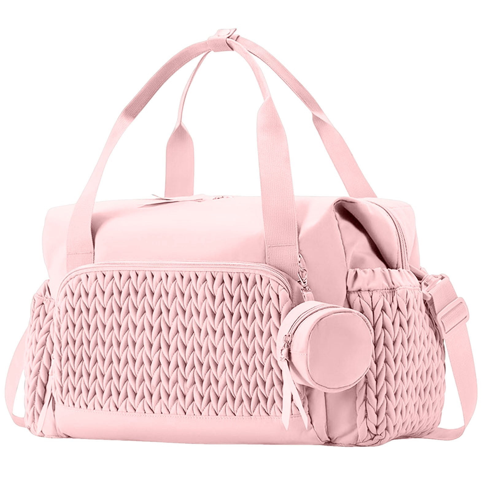 Multifunctional Maternity Travel Tote Bag with Pacifier Holder Large Capacity Baby Changing Organizer for Mom and