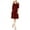 Brown - cocoarose, variant on Bar III Women’s Cutout Knit A-Line Dress, Bright Red, X-Small