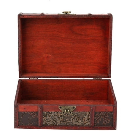 Vintage Wooden Storage Box Small Size Wood Craft With Hinged Lid For Jewelry Gift Anizer Home Decor Stamp Canada - Storage Trunk Home Decor Vintage Wooden Storage Box Small Size Wood Craft With Hinged Lid For Jewelry Gift Anizer Home Decor Stamp Canada - Storage Trunk Home Decor