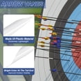 thumbnail image 3 of Arrows Spin Vanes, 50 Pack 1.8 Inch Plastic Arrow Fletching for DIY Shooting White, 3 of 5