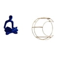 thumbnail image 1 of Figura de pensador abstracto,Estatua de pensador abstracto,decoración para el hogar,Estante de almacenamiento de pared,Estantería colgante de pared de metal de 3 niveles para decoración de, 1 of 8