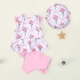 thumbnail image 6 of Piuwrlz Pink Swimsuit Baby Girls Swimming Suit Two Piece Bikini Pink Size 2 Years, 6 of 9