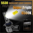 thumbnail image 3 of 2x Hir2 Led Headlight Canbus No Error 9012 Car Bulb High Power 6000k White Light Diode Lamp 12v 55w For Toyota Corolla 2019~2023, 3 of 4