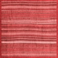 thumbnail image 1 of Ahgly Company Indoor Square Abstract Red Modern Area Rugs, 4' Square, 1 of 4