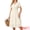 Apricot, variant on Women's Smocked Tie V Neck Short Sleeve Flowy Midi Dress S Wine Red