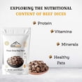 thumbnail image 2 of (Pack of 12) Mountain Essentials Freeze Dried Beef Dices Protein Packed Meal (300g Pouches)| Emergency Long Term Supply | Hiking, Backpacking & Camping | Easy Prep Survival Food ✅, 2 of 8