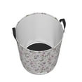thumbnail image 3 of Goofa Orchids Flowers Printed Circular Hamper,Laundry Basket with Handles,Storage Baskets Foldable,Large Capacity Laundry Hamper-, 3 of 8