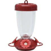 Perky-Pet 135TF Perkys Finest 16 oz Plastic Top Fill Hummingbird Feeder, Red