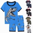 thumbnail image 4 of TOWED22 Newborn Baby Boy Outfits 2 Pieces Short Sleeve Top Tee Frog Print Casual Cargo Shorts Clothes(AG,130), 4 of 8