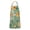 Green White Daisy, variant on Black Sunflower Word Pattern Apron-Garden Aprons for Women with Pockets-Cotton Linen Waterproof Kitchen Cooking Gardening Aprons Adjustable for Kitchen,Cooking,BBQ and Salon 33x27 Inch