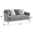 thumbnail image 6 of ACME Fernando Loveseat w/4 Pillows in Gray Chenille & Champagne, 6 of 7