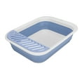thumbnail image 4 of Caja de arena plegable para gatos, caja de arena para gatos, semicerrada, plegable, inodoro para gatitos, orinal para gatos, eficiencia óptima, 4 of 8