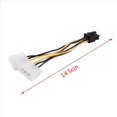 thumbnail image 4 of 3X A Dual 4-Pin Molex IDE to 6 Pin PCI-E Graphic Card Power Connector Cable Adapter, 4 of 8