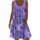 thumbnail image 3 of Vestido de playa de verano para mujer 2024 vintage estampado floral sin mangas cuello redondo vestidos sueltos plisados vestido de playa fluido, 3 of 5