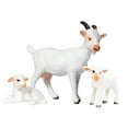 thumbnail image 2 of Conjunto de figuras de animales, adorno, colección de cumpleaños realista, figura de juguete de simulación, modelos de animales terrestres para fiesta Oveja, 2 of 8