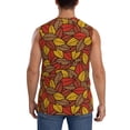 thumbnail image 4 of Uemuo Fall Leaves Pattern Men's Sleeveless T-Shirt,Muscle Athletic Tank Top, Moisture-wicking Quick-dry Breathable Classic Tee Top for Gym Run Outdoor Sports-3X-Large, 4 of 8