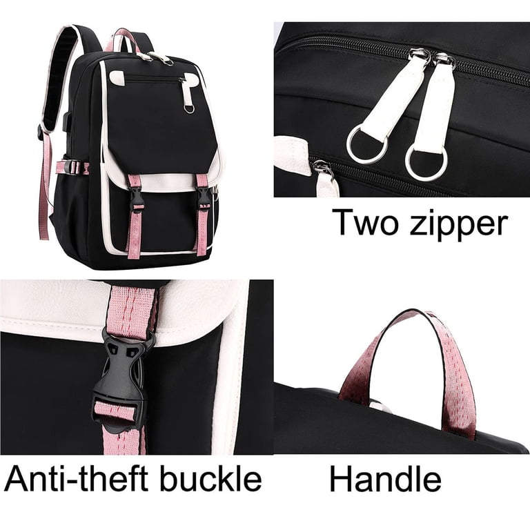 Teenage Girls\' Backpack Middle School Students Bookbag Outdoor USB Charge Port Backpacks for Girls Middle School Students Bookbag Outdoor  main image 2