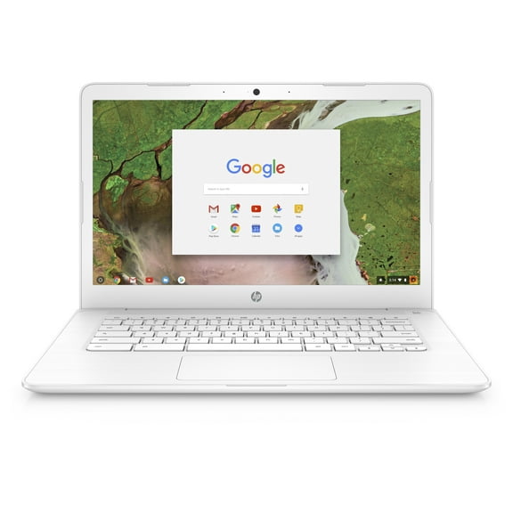 HP Chromebook 14, 14" Full HD Display, Intel Celeron N3350, Intel HD Graphics 500, 32GB eMMC, 4GB SDRAM, B&O Play Audio, Snow White, 14-ca051wm