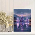 thumbnail image 2 of Winter Christmas Trees Canvas Print, Suitable for Living Room, Bedroom, Dining Room, Office, Holiday & Party Decor, 2 of 8