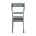 thumbnail image 6 of House Marchese Two Tone Gray Fabric&Pearl Gray Finish Side Chair(Set of 2), 6 of 8