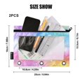 thumbnail image 3 of ALAZA 2 Pack Pencil Pouch Rainbow Tie-dye-a3 Pencil Case for 3 Ring Binder Clear Window Pencil Bag Organizers, 3 of 6