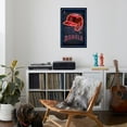 thumbnail image 4 of MLB Los Angeles Angels - Neon Helmet 23 Canvas Wall Poster, 22.375" x 34", 4 of 4