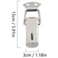 thumbnail image 2 of CRAFTHROU 9Pcs Spring Loaded Cabinet Latch for Diy Chest and Storage Box Protection, 2 of 7