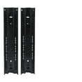 thumbnail image 4 of Wardrobe 1 Pair Cold Rolled Steel Black 8 Inch Drawer Sliding Rail With 3-Section Ball Bearing, 4 of 8
