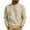 01 Beige, variant on Fewfanhot Men's Shirts Quarter Zip Pullover Dressy Winter Soild Color Sports Outdoor Stand Collar Sweatshirts Sweatshirt Pockets