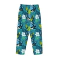thumbnail image 5 of Naloa Shark And Leaves Print Women’s Ultra-Soft Comfy Pajama Lounge Pants with Pockets & Drawstring, 5 of 8