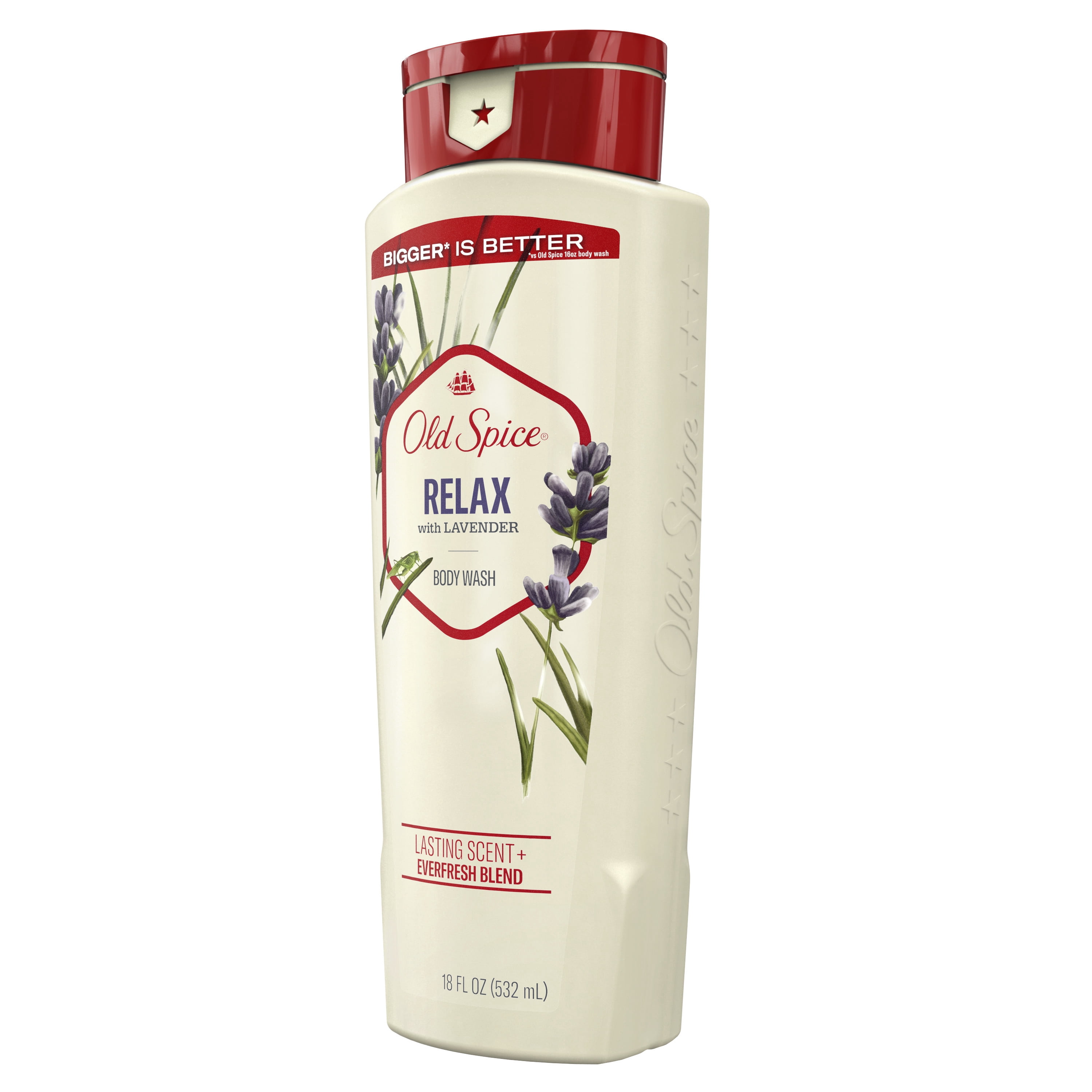 Old Spice Men's Body Wash Relax with Lavender, 18 fl oz