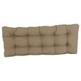 thumbnail image 2 of 51-inch by 19-inch Tufted Solid Twill Bench Cushion Tan-Color, 2 of 2