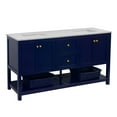 thumbnail image 2 of Lakeshore 72" Double Bathroom Vanity with Royal Blue Cabinet and Quartz Top, 2 of 6