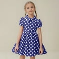 thumbnail image 2 of Fozruso Casual Floral Dresses Outfits Party Sleeveless Gown Dress Kid Dots Prints Floral Children Girl Clothes Girls Dresses Sizes 8-9 Years, 2 of 6