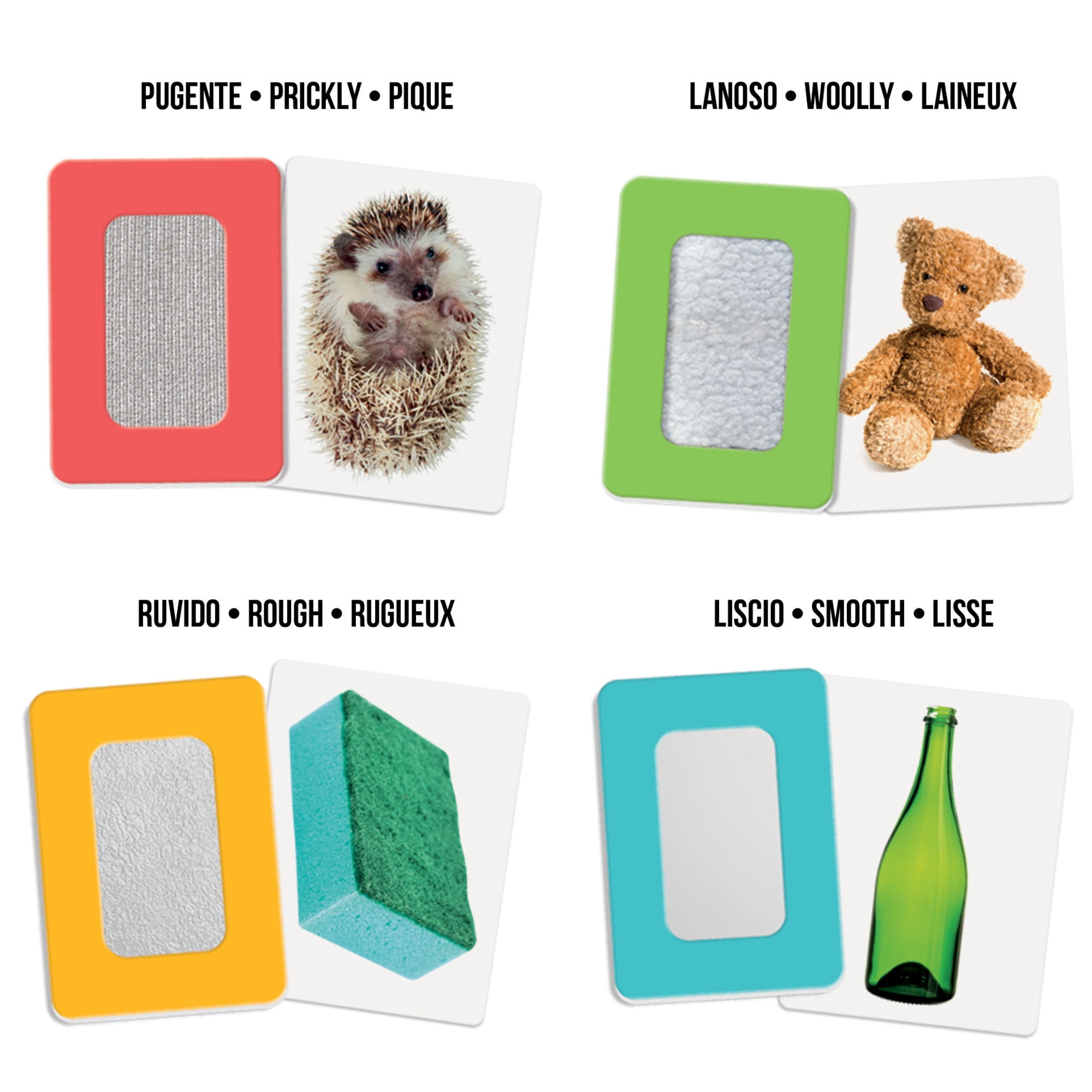 Headu: Montessori Flashcards - Tactile - Texture & Image Matching Game, Touch & Sight Development Activity, Educational Sensory Play Toy, Toddlers 1-4