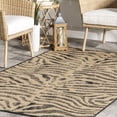 thumbnail image 7 of nuLOOM Katrine Zebra Indoor/Outdoor Area Rug, 6' 7" x 9', Katrine Dark Grey, 7 of 7