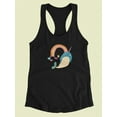 thumbnail image 3 of Happy Narwals Iv Racerback Tank Women -June Erica Vess Designs, Female Small, 3 of 4