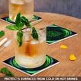 thumbnail image 3 of 3drose, Northern Lights Aurora Borealis Mandala Abstract Art, Set of 8 Ceramic Tile Coasters, 3 of 7