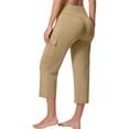 thumbnail image 5 of Only Moment Joggers for Women High Waisted Stretch Ankle Pants for Women Business Casual Travel Athletic Work Beige,L, 5 of 6