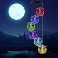 thumbnail image 2 of Wind Chimes,Owl Solar Wind Chimes Outdoor Color Changing Solar Wind Chimes Outside Clearance LED Decorative Mobile Waterproof Outdoor Decoration Light, 2 of 4