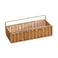 thumbnail image 3 of Cesta colgante de pared, cesta tejida a mano, organizador colgante para mesita de noche S, 3 of 9