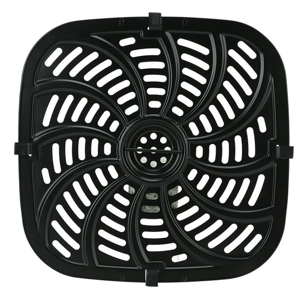 Bandeja de repuesto para freidora Accesorio para freidora Bandeja para parrilla antiadherente Placa para dorar con parachoques de goma para 8 qt