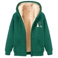 thumbnail image 4 of LVHAOGJOB Womens Sherpa Lined Jackets Hoodie Winter Fleece Long Sleeve Zipper Plus Size Warmth Coats for Women, 4 of 4