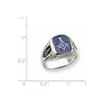 thumbnail image 3 of 14k White Gold Men's Masonic Ring, 3 of 3