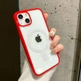 thumbnail image 2 of Red Edge Phone Case, Support MagSafe Wireless Charging, Shockproof Clear Case for iPhone 13 Pro Max, 2 of 8