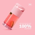 thumbnail image 3 of Vasos de vidrio Pandaloo con tapas y pajitas de 600 ml Mediterranean, 3 of 7