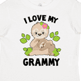 thumbnail image 4 of Inktastic Cute Sloth I Love My Grammy with Green Leaves Boys or Girls Toddler T-Shirt, 4 of 5